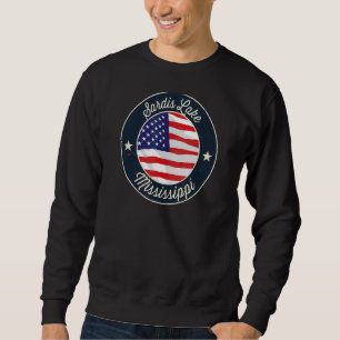 Moletom Sardis Lake Patriotic Mississippi Souvenir