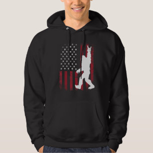 Moletom Sasquatch Rock and Roll Bigfoot American Flag