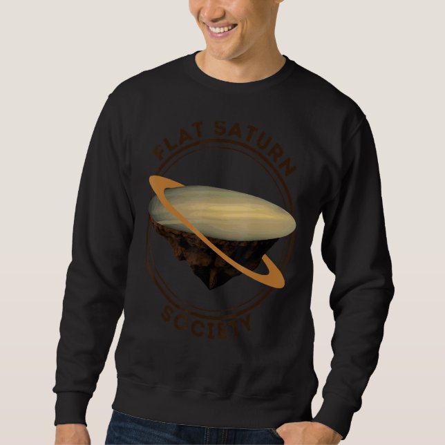 Moletom Saturno Flat Saturn Society Saturn É Um Planeta Pl (Frente)