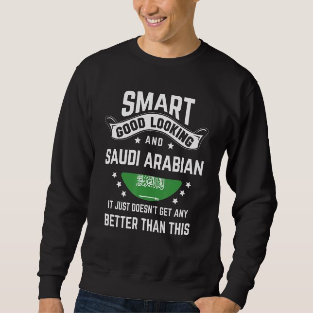 Moletom Saudi Arabian Flag Native Pride Saudi Arabia Roots (Frente)