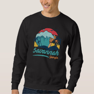 Moletom Savannah Georgia Beach Summer Surfing Sunset Palm