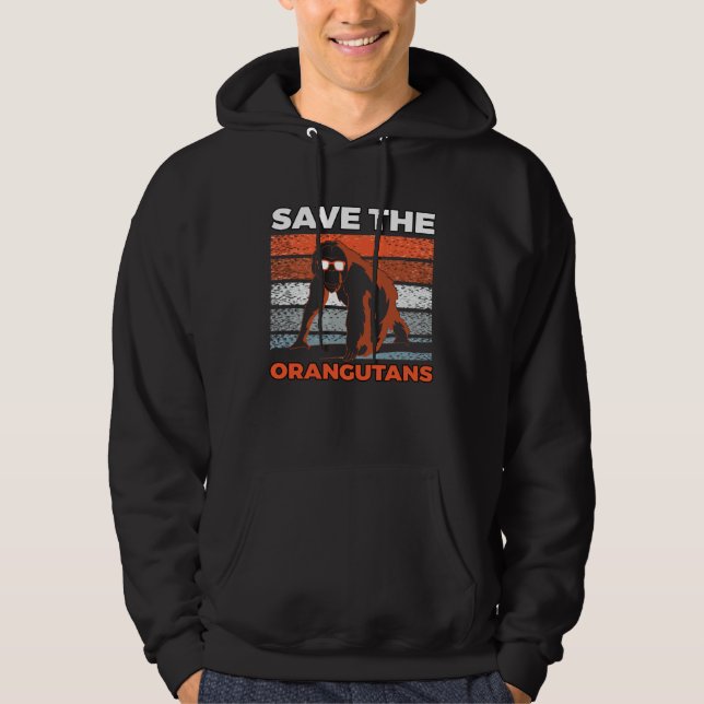 Moletom Save The Orangutans Endangered Animals for Men Wom (Frente)