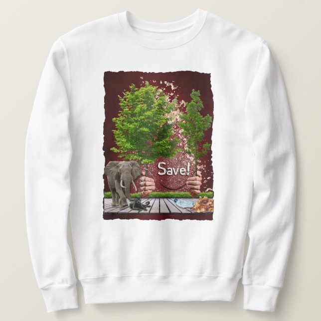 Moletom Save the Planet (Frente do Design)