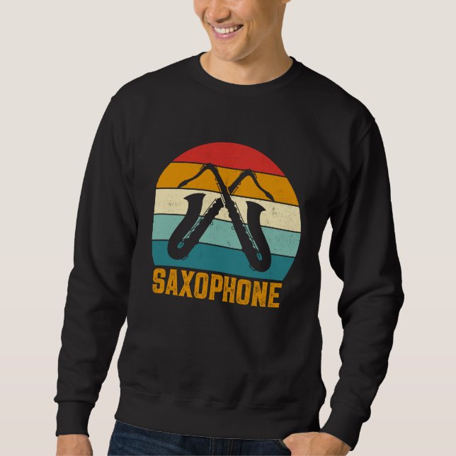 Moletom Saxofone Saxaphone Player Music Jazz Tenor 7 (Frente)