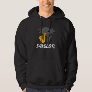 Moletom Saxolotl Plays Música Saxofone Um Sweet Axolotl