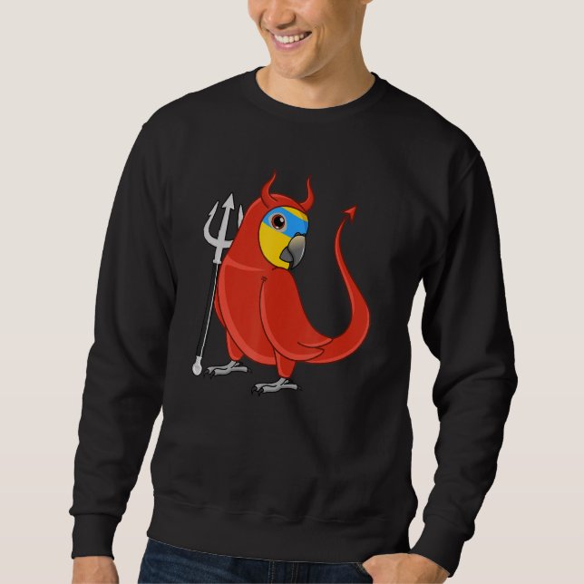 Moletom Scary Devil Costume Parrot I Orange-winged Amazon (Frente)
