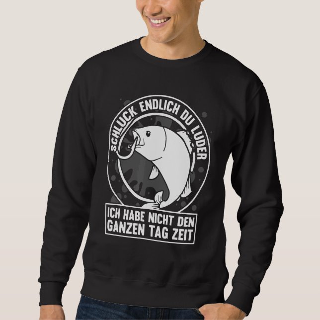 Moletom Schlck Du Luder Angler Pesca Gancho (Frente)