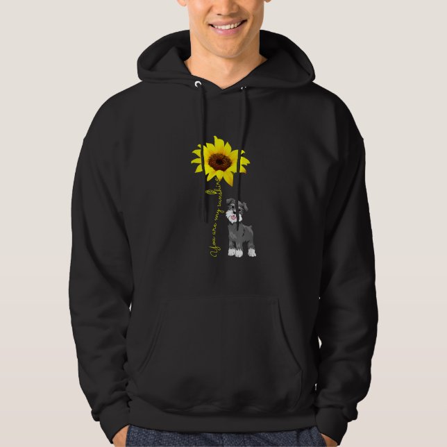 Moletom Schnauzer É Minha Mãe De Sunshine Sunflower Schnau (Frente)