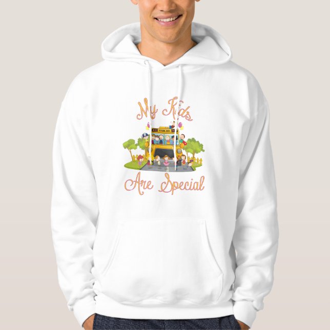 Moletom School bus driver My kids are special (Frente)