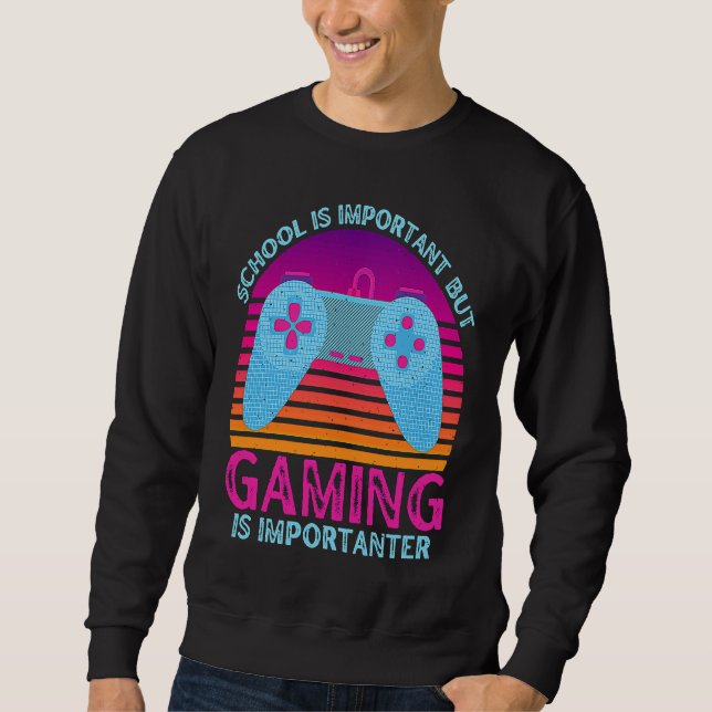 Moletom School Is Important But Gaming Is Importanter  1 (Frente)