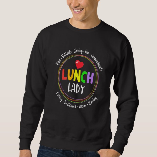 Moletom School Lunch Lady Squad  Ladies Cafeteria Workers  (Frente)