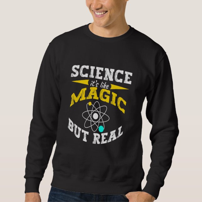Moletom Science Magic But It's Real Scientist Laboratory P (Frente)