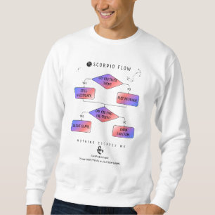 Moletom Scorpio Flow Chart - Engraçado Astrologico Zodíaco
