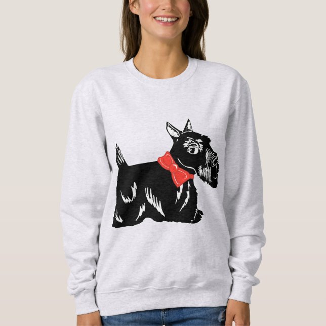 Moletom Scottie Dog com o Sweatshirt das mulheres do Arco  (Frente)