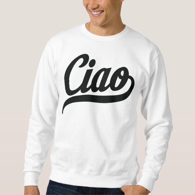 Moletom Script Ciao (Preto) (Frente)