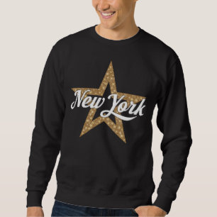 Moletom Script New York com estrela (tipo branco)