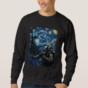 Moletom Scuba Merging Diver Dive Starry Night Painting