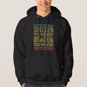 Moletom Se ao Primeiro Você Não é Bem Sucedido Tente Fazer
