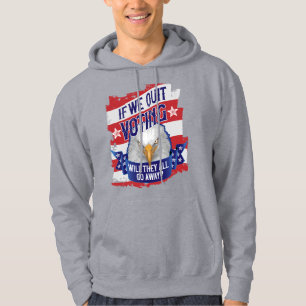 Moletom Se pararmos de votar - política americana engraçad