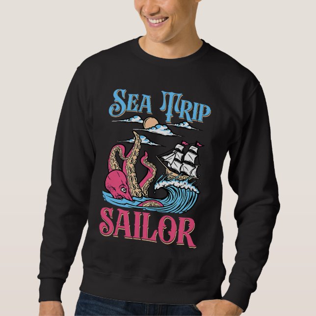 Moletom Sea Trip Sailor Sea Boat Navigation Sailing (Frente)