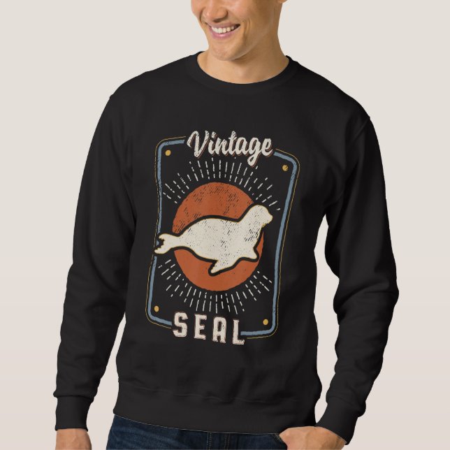 Moletom Seal Vintage Retro Classic Animal Love 1 (Frente)
