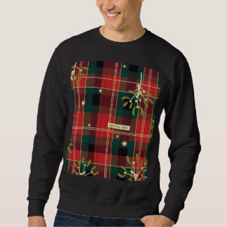 Moletom Seasonal Cheer (1) Tartan Christmas Pattern