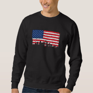 Moletom Seattle American Flag 4 de julho Cidade Patriótica