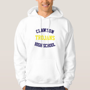 Moletom Segundo grau Clawson, capuz impressa