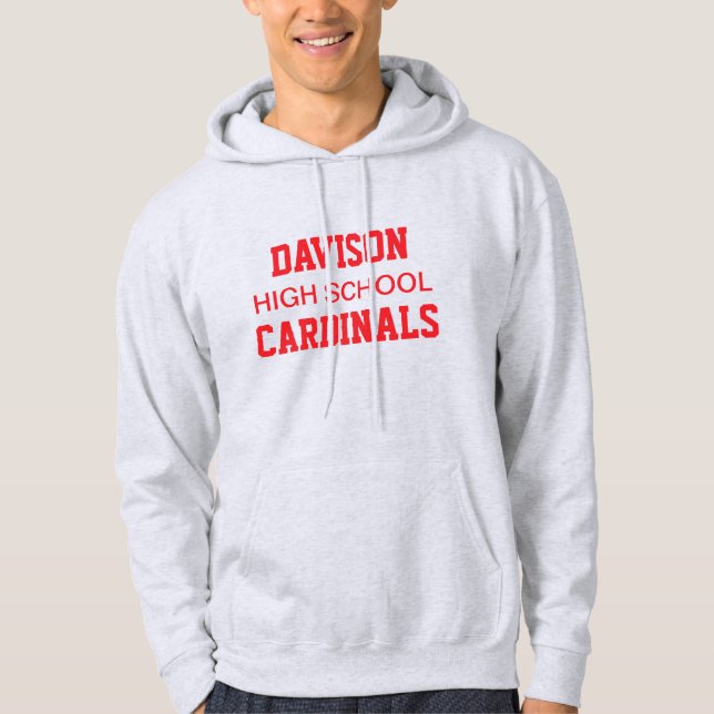 Moletom Segundo grau Davison - Hoodie Impresso (Frente)