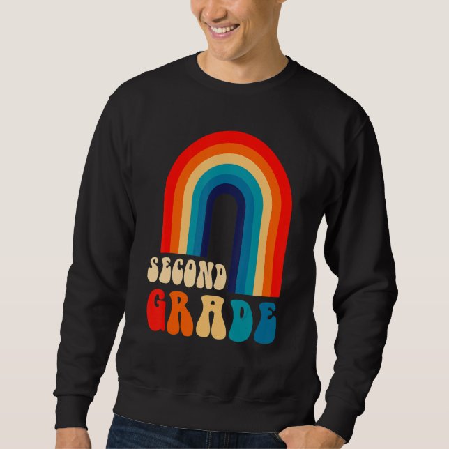 Moletom segundo Grau Rainbow Girl Professora Hello Second  (Frente)