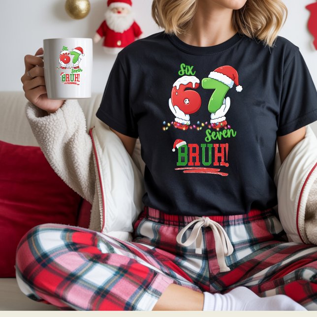 Moletom Seis Sete Meme Engraçado de Natal Adolescente  (Criador carregado)