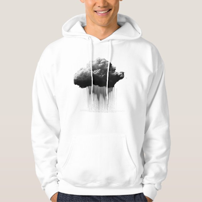 Moletom Seja Como a Chuva - Arte de Citação Inspiradora (Frente)