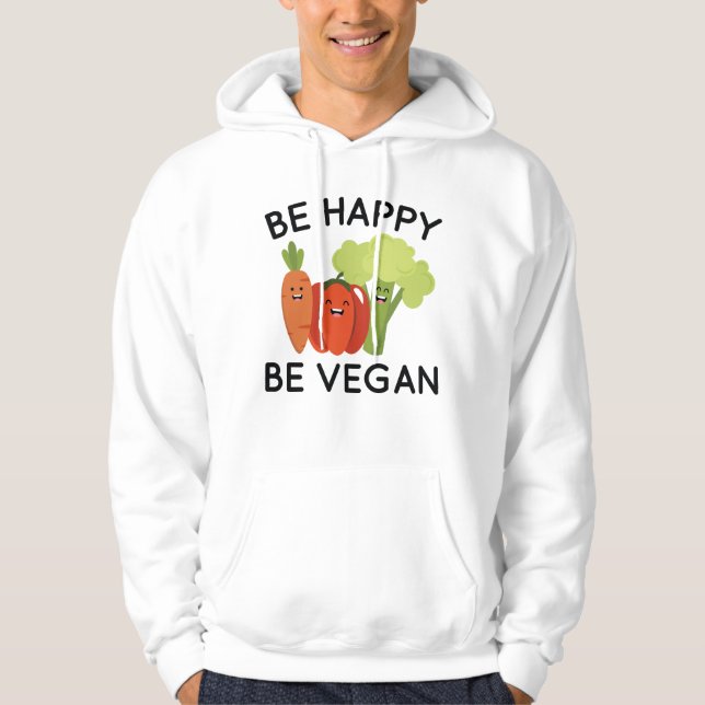 Moletom Seja Feliz Seja Vegano (Frente)