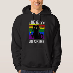 Moletom Seja Gay Do Crime Black Cat
