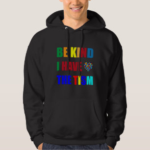 Moletom Seja gentil Eu Tenho A Consciência Do Autismo Do T