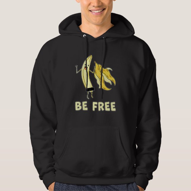 Moletom Seja grátis, Fruta Gráfico, Liberdade Humor (Frente)