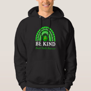 Moletom Seja Verde Arco-Íris Sunflower Mental Health Awar