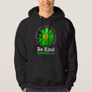 Moletom Seja verde Fita Sunflower Mental Health Aware