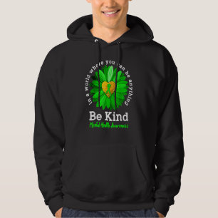 Moletom Seja verde Fita Sunflower Mental Health Aware