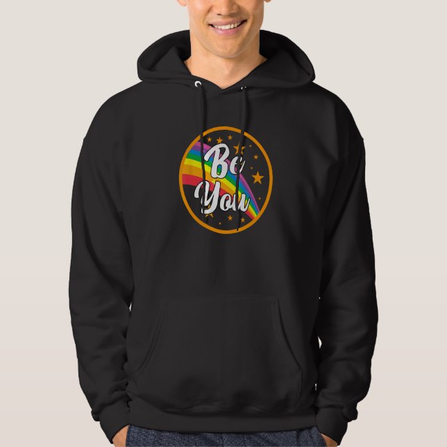 Moletom Seja Você Orgulho Arco-íris Bondade Comunidade Gay (Frente)