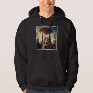 Moletom Selfie de Gato com OVNIs Alienígena OVNI Extraterr