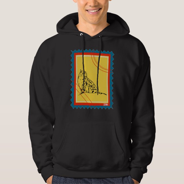 Moletom Selo Postal Animal Selvagem Leopardo (Frente)
