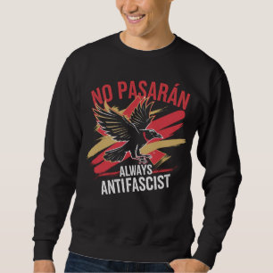 Moletom Sem Ativista Político Antifascista Pasaran Liberda