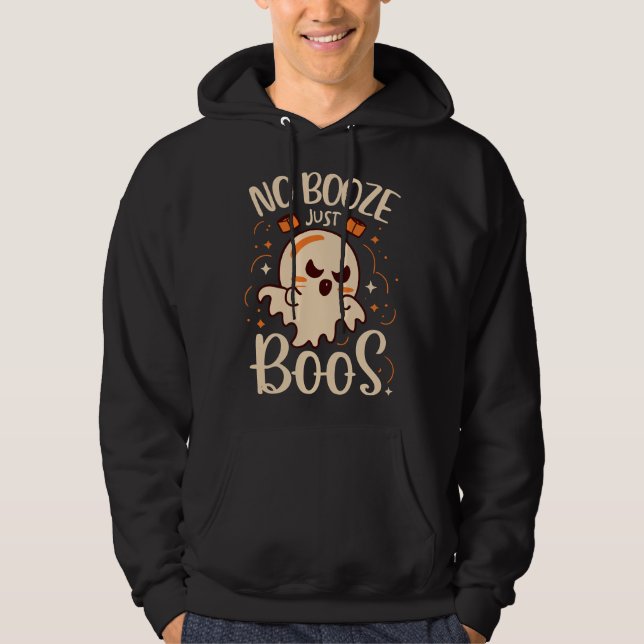 Moletom Sem Booze, Só Boos Halloween (Frente)