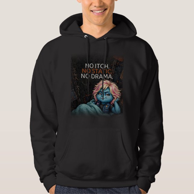 Moletom Sem Coceira Sem Estática Sem Drama Capuz — Sensory (Frente)