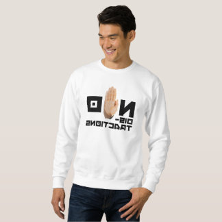 Moletom SEM distrações! legal espelho legível motivação