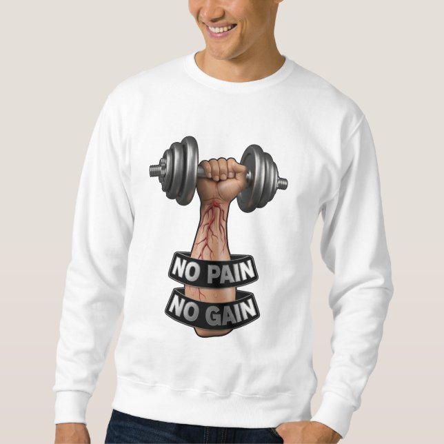 Moletom SEM DOR SEM GANHO – Design de Motivação para Acade (Frente)