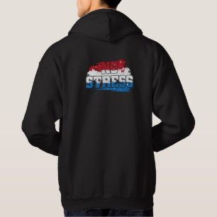 Moletom Sem Estresse - Mindset Positivo Azul Branco Vermel
