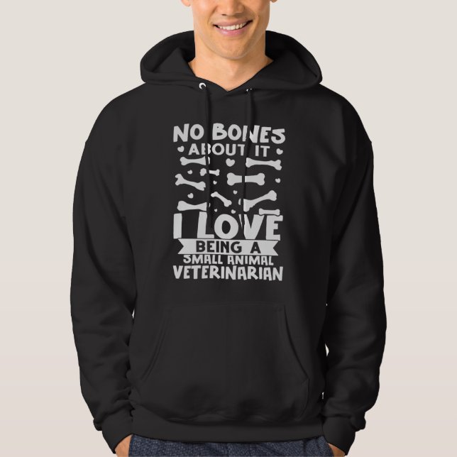 Moletom Sem Ossos Eu Amo Ser Um Vete de Pequenos Animais (Frente)