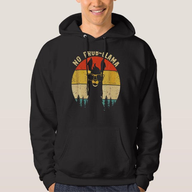 Moletom Sem Prob Llama Vintage Llama Alpaca (Frente)